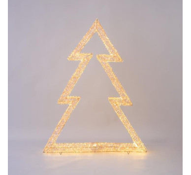 ΔΕΝΤΡΟ ΦΩΤΙΖΟΜΕΝΟ, 12000 ΘΕΡΜΑ LED, ΜΕ ΜΕΤΑΣΧΗΜΑΤΙΣΤΗ, ΧΑΛΚΟΥ, 130cm, IP44
