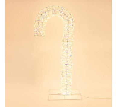 ΦΩΤΙΖΟΜΕΝΟ ΜΠΑΣΤΟΥΝΙ ΙΡΙΔΙΖΟΝ 74cm, 600 LED, 4,5V ΜΕΤΑΣΧΗΜΑΤΙΣΤΗ, TIMER, ΑΣΗΜΙ ΧΑΛΚΙΝΟ ΚΑΛΩΔΙΟ, ΘΕΡΜΟ ΛΕΥΚΟ LED, ΠΡΟΕΚΤΑΣΗ ΠΑΡΟΧΗΣ 5m, IP44