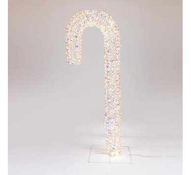 ΦΩΤΙΖΟΜΕΝΟ ΜΠΑΣΤΟΥΝΙ ΙΡΙΔΙΖΟΝ 100cm, 960 LED, 24V ΜΕΤΑΣΧΗΜΑΤΙΣΤΗ, TIMER , ΑΣΗΜΙ ΧΑΛΚΙΝΟ ΚΑΛΩΔΙΟ, ΘΕΡΜΟ ΛΕΥΚΟ LED, ΠΡΟΕΚΤΑΣΗ ΠΑΡΟΧΗΣ 5m, IP44
