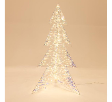 ΦΩΤΙΖΟΜΕΝΟ ΔΕΝΤΡΟ ΙΡΙΔΙΖΟΝ 100cm, 720 LED, 24V ΜΕΤΑΣΧΗΜΑΤΙΣΤΗ, ΑΣΗΜΙ ΧΑΛΚΙΝΟ ΚΑΛΩΔΙΟ, ΘΕΡΜΟ ΛΕΥΚΟ LED, ΠΡΟΕΚΤΑΣΗ ΠΑΡΟΧΗΣ 500cm, IP44