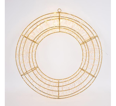 ΣΤΕΦΑΝΙ 58cm, 1200 LED, 31V ΜΕΤΑΣΧΗΜΑΤΙΣΤΗ, TIMER, ΜΠΡΟΝΖΕ ΜΕΤΑΛΛΙΚΟΣ ΣΚΕΛΕΤΟΣ, MΠΡONZE ΧΑΛΚΙΝΟ ΚΑΛΩΔΙΟ, ΘΕΡΜΟ ΛΕΥΚΟ LED, ΠΡΟΕΚΤΑΣΗ ΠΑΡΟΧΗΣ 5m, IP44