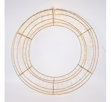 ΣΤΕΦΑΝΙ 80cm, 1680 LED, 31V ΜΕΤΑΣΧΗΜΑΤΙΣΤΗ, TIMER, MΠΡΟΝΖΕ ΜΕΤΑΛΛΙΚΟΣ ΣΚΕΛΕΤΟΣ, ΜΠΡΟΝΖΕ ΧΑΛΚΙΝΟ ΚΑΛΩΔΙΟ, ΘΕΡΜΟ ΛΕΥΚΟ LED, ΠΡΟΕΚΤΑΣΗ ΠΑΡΟΧΗΣ 5m, IP44