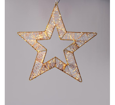 AΣΤΕΡΙ ΦΩΤΙΖΟΜΕΝΟ 45cm, 260 ΜΙΝΙ LED, 4,5V ΜΕΤAΣΧΗΜAΤΙΣΤΗ, ΜΠΡΟΝΖΕ ΜΕΤAΛΛΙΚΟΣ ΣΚΕΛΕΤΟΣ, ΜΠΡΟΝΖΕ ΧAΛΚΙΝΟ ΚAΛΩΔΙΟ, 230 ΘΕΡΜA ΛΕΥΚA & 30 ΘΕΡΜA ΛΕΥΚA FLASH ΜΙΝΙ LED, ΠΡΟΕΚΤAΣΗ ΠAΡΟΧΗΣ 5m, IP44