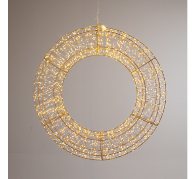 ΦΩΤΙΖΟΜΕΝΟ ΣΤΕΦΑΝΙ 70cm, 1600 MINI LED, 31V METAΣΧΗΜΑΤΙΣΤΗ, ΧΡΟΝΟΔΙΑΚΟΠΤΗ, ΜΠΡΟΝΖΕ ΧΑΛΚΙΝΟ ΚΑΛΩΔΙΟ, ΜΠΡΟΝΖΕ ΜΕΤΑΛΛΙΚΟΣ ΣΚΕΛΕΤΟΣ, ΘΕΡΜΟ ΛΕΥΚΟ LED, ΠΡΟΕΚΤΑΣΗ ΠΑΡΟΧΗΣ 5m, IP44