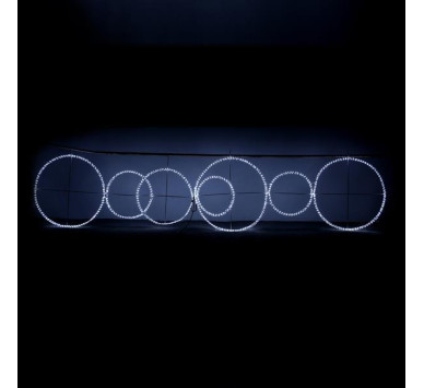 ΔΑΚΤΥΛΙΟΙ ΦΩΤΕΙΝΟΙ, LED, ΜΕ ΛΕΥΚΗ  ΦΩΤ/ΝΑ, 28m, 400x100cm