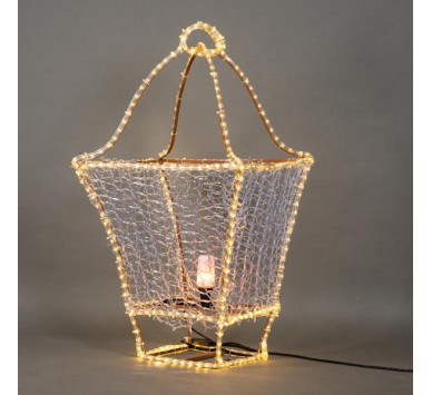 ΕΠΑΓΓΕΛΜΑΤΙΚΟ ΣΧΕΔΙΟ, ΕΠΙΔΑΠΕΔΙΟ ΦΑΝΑΡΙ 3D, LED ΦΩΤΟΣΩΛΗΝΑ, ΘΕΡΜΟ ΛΕΥΚΟ, 102x54x54cm, IP65