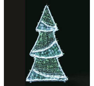 ΕΠΑΓΓΕΛΜΑΤΙΚΟ ΣΧΕΔΙΟ, ΔΕΝΤΡΟ 3D, ΛΕΥΚΗ LED ΦΩΤΟΣΩΛΗΝΑ, ΠΡΑΣΙΝΟ ΚΑΙ ΛΕΥΚΟ LED, 150x80x20cm, IP65