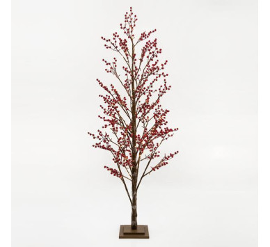 ΔΕΝΤΡΟ ΜΕ BERRY, 168 ΘΕΡΜΑ LED, ΜΕ ΜΕΤΑΣΧΗΜΑΤΙΣΤΗ, 180cm, IP20