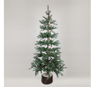 ΔΕΝΤΡΟ ΔΑΝΙΑ, PE KAI PVC, ΜΕ ΞΥΛΙΝΟ ΚΟΡΜΟ ΣΤΗ ΒΑΣΗ, 180cm