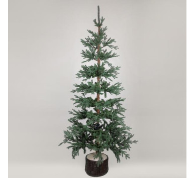ΔΕΝΤΡΟ ΔΑΝΙΑ, PE KAI PVC, ΜΕ ΞΥΛΙΝΟ ΚΟΡΜΟ ΣΤΗ ΒΑΣΗ, 240cm