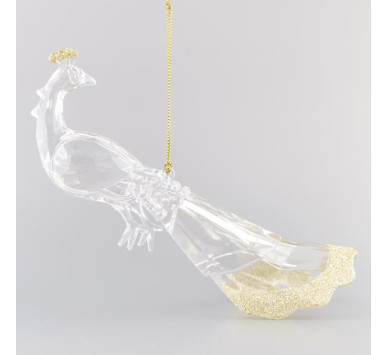 ΠΑΓΩΝΙ ΑΚΡΥΛΙΚΟ, ΜΕ ΧΡΥΣΟ GLITTER ΣΤΗΝ ΚΟΡΩΝΑ, 17,8cm