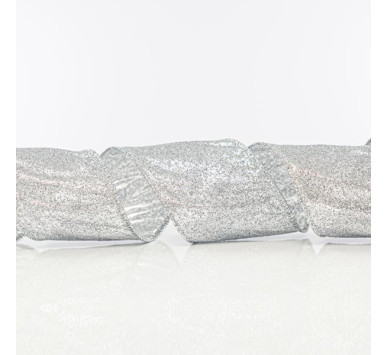 ΚΟΡΔΕΛΑ ΑΣΗΜΙ, ΜΕ GLITTER, 6,35cm, 10Y