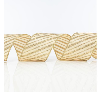 ΚΟΡΔΕΛΑ ΧΡΥΣΗ, ΜΕ ΧΡΥΣΑ GLITTER, 6,35cm, 10Y