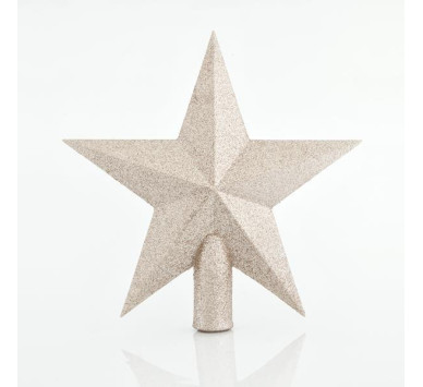 ΚΟΡΥΦΗ ΔΕΝΤΡΟΥ ΑΣΤΕΡΙ, ΣΑΜΠΑΝΙ GLITTER, ΠΛΑΣΤΙΚΗ, 20cm