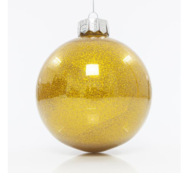 ΜΠΑΛΑ ΠΛΑΣΤΙΚΗ PET, ΣΑΜΠΑΝΙ ΓΥΑΛΙΣΤΕΡΗ ΜΕ GLITTER, ΣΕΤ 2ΤΜΧ, 15cm