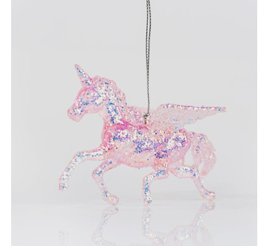 ΜΟΝΟΚΕΡΟΣ ΑΚΡΥΛΙΚΟΣ ΙΡΙΔΙΖΩΝ, ΡΟΖ, ΜΕ GLITTER, 10x7cm