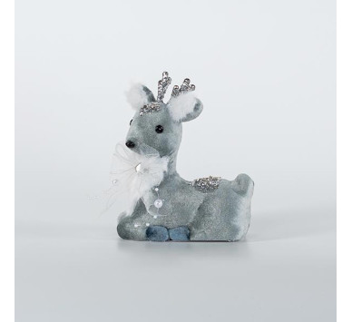 ΒΕΛΟΥΔΙΝΟ ΤΑΡΑΝΔΑΚΙ, ΚΑΘΙΣΤΟ, ΜΠΛΕ, 12x15cm