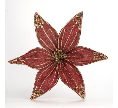ΛΟΥΛΟΥΔΙ ΒΕΛΟΥΔΙΝΟ, ΜΠΟΡΝΤΩ ΜΕ GLITTER, 30cm