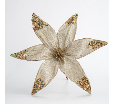 ΛΟΥΛΟΥΔΙ ΒΕΛΟΥΔΙΝΟ, ΣΑΜΠΑΝΙ ΜΕ GLITTER, 30cm