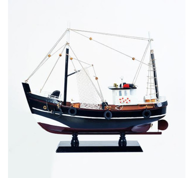 ΚΑΡΑΒΙ, ΜΠΛΕ , 38x12x34cm