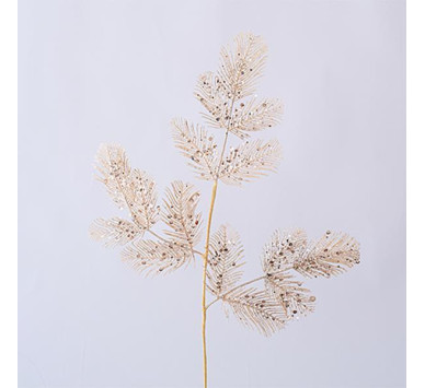 ΚΛΑΔΙ ΣΑΜΠΑΝΙ, ΜΕ GLITTER ΚΑΙ ΠΟΥΛΙΕΣ, 75cm