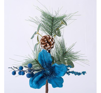 ΚΛΑΔΑΚΙ ΜΕ ΜΠΛΕ ΔΙΑΚΟΣΜΗΤΙΚΑ, 40cm