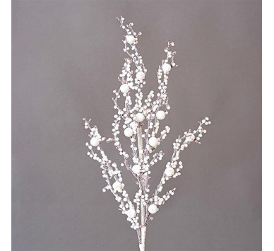 ΚΛΑΔΙ ΛΕΥΚΟ, ΜΕ GLITTER, 72cm