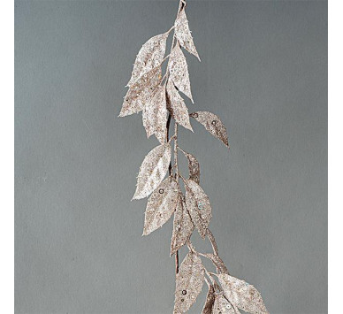 ΚΛΑΔΑ, ΜΕ ΡΟΖ GLITTER ΦΥΛΛΑ,  180cm