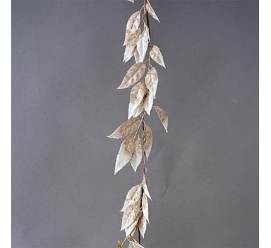 ΚΛΑΔΑ, ΜΕ ΣΑΜΠΑΝΙ-ΛΕΥΚΑ ΦΥΛΛΑ, ΜΕ GLITTER, 180cm