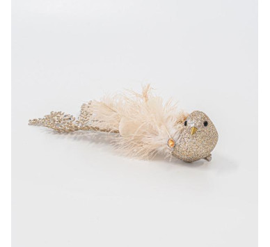 ΠΟΥΛΙ ΣΑΜΠΑΝΙ, ΜΕ ΠΟΥΠΟΥΛΑ ΚΑΙ GLITTER, 23x5x6,5cm