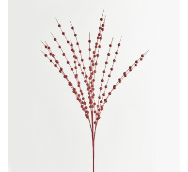 ΚΛΑΔΙ, ΚΟΚΚΙΝΟ, ΜΕ ΓΚΛΙΤΕΡ ΠΕΡΛΕΣ, 150cm