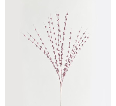 ΚΛΑΔΙ, ΡΟΖ, ΜΕ ΓΚΛΙΤΕΡ ΠΕΡΛΕΣ, 150cm