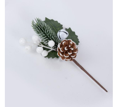 ΠΙΚΑΚΙ ΜΕ ΛΕΥΚΑ BERRIES ΚΑΙ ΚΟΥΔΟΥΝΑΚΙ, 22cm