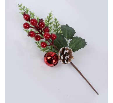 ΠΙΚΑΚΙ ΜΕ ΚΟΚΚΙΝΑ BERRIES KAI ΚΟΥΔΟΥΝΑΚΙ, 30cm