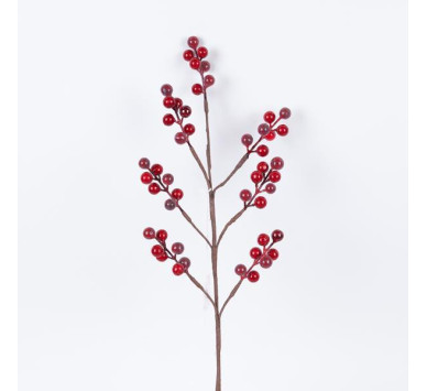 ΚΛΑΔΙ ΜΕ ΣΚΟΥΡΑ ΚΟΚΚΙΝΑ BERRIES, 70cm