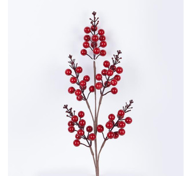 ΚΛΑΔΙ ΜΕ ΚΟΚΚΙΝΑ BERRIES, 68cm