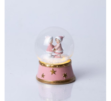 ΧΙΟΝΟΜΠΑΛΑ ΜΕ ΠΑΙΔΑΚΙΑ, ΡΟΖ,  7x9cm