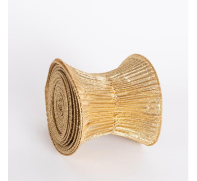 ΚΟΡΔΕΛΑ ΣΠΙΡΑΛ, ΧΡΥΣΟ ΜΕΤΑΛΛΙΚΟ, 500x12cm