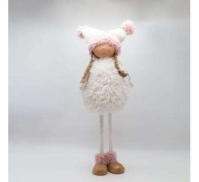 ΚΟΡΙΤΣΑΚΙ ME ΡΟΖ POM POM, 69cm