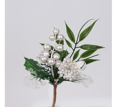 ΠΙΚΑΚΙ ΜΕ ΛΕΥΚΑ BERRIES ΚΑΙ ΚΟΥΔΟΥΝΑΚΙ, 20cm