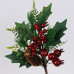ΚΛΑΔΙ ΜΕ ΚΟΚΚΙΝΑ BERRIES ΚΑΙ ΡΟΔΙΑ, 33cm