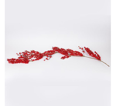 ΓΙΡΛΑΝΤΑ, ΜΕ ΚΟΚΚΙΝΑ ΚΑΙ ΣΑΜΠΑΝΙ BERRIES, 130cm