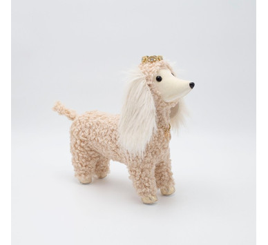 ΣΚΥΛΑΚΙ ΠΡΙΓΚΙΠΙΣΣΑ, TEDDY ΜΠΕΖ, 23x25cm