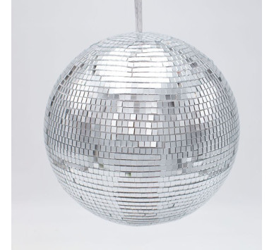 ΓΥΑΛΙΝΗ ΜΠΑΛΑ, ΝΤΙΣΚΟ, ΑΣΗΜΙ, 20cm