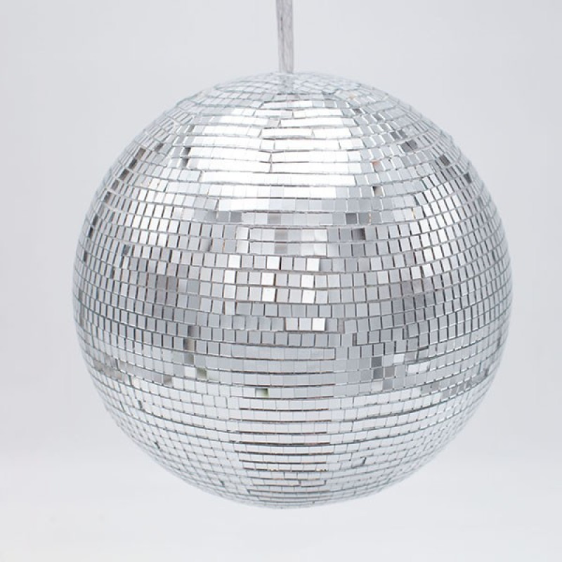 ΓΥΑΛΙΝΗ ΜΠΑΛΑ, ΝΤΙΣΚΟ, ΑΣΗΜΙ, 20cm