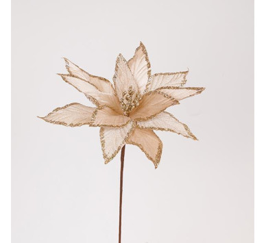 ΛΟΥΛΟΥΔΙ ΣΑΜΠΑΝΙ ΜΕ ΦΥΛΛΑ GLITTER, 34x48cm