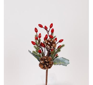 ΠΙΚΑΚΙ ΜΕ ΚΟΚΚΙΝΑ CRANBERRIES ΚΑΙ ΚΟΥΚΟΥΝΑΡΙ, 42cm