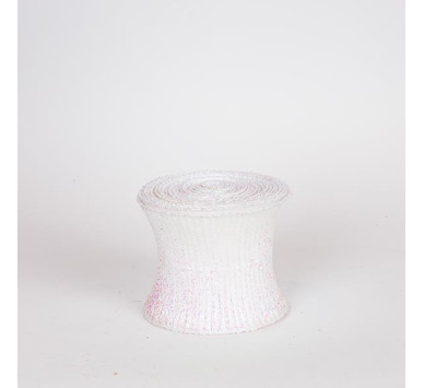 ΚΟΡΔΕΛΑ ΣΠΙΡΑΛ, ΛΕΥΚΗ, ΠΛΟΥΜΙΣΤΗ, 500x12cm