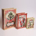 ΒΙΒΛΙΑ ΔΙΑΚΟΣΜΗΤΙΚΑ, VINTAGE,  ΞΥΛΙΝΑ, ΣΕΤ 3 ΤΜΧ, 30x22x7.5,  23x17x6 ΚΑΙ 16x11x4.5cm