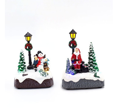 DISPLAY BOX, ΧΡΙΣΤΟΥΓΕΝΝΙΑΤΙΚΗ ΠΑΡΑΣΤΑΣΗ, ΜΠΑΤΑΡΙΑΣ, 2 ΣΧΕΔΙΑ, 12ΤΜΧ, 9.6x5.7x12.8cm